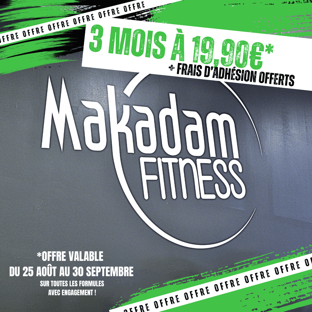 Offre septembre 2025 MAKADAM FITNESS
