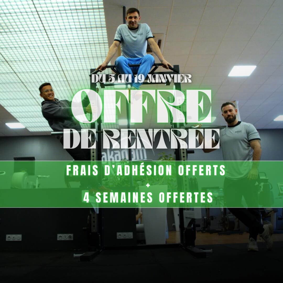 Offre de rentrée janvier 2026 dans tous les clubs Makadam fitness
